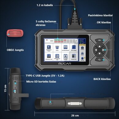 MUCAR CDE900PRO universali diagnostikos įranga 5